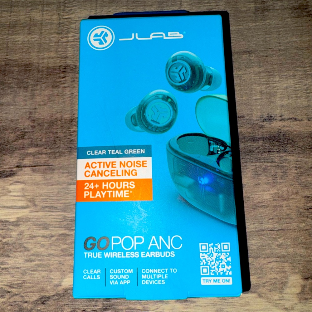 JLab Go Pop ANC Wireless Earbuds - Teal